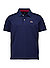 Polo-Shirt, Regular Fit, Baumwoll-Stretch, blau - blau