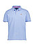Polo-Shirt, Baumwoll-Stretch, hellblau - hellblau