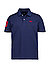 Polo-Shirt, Baumwoll-Stretch, dunkelblau - dunkelblau