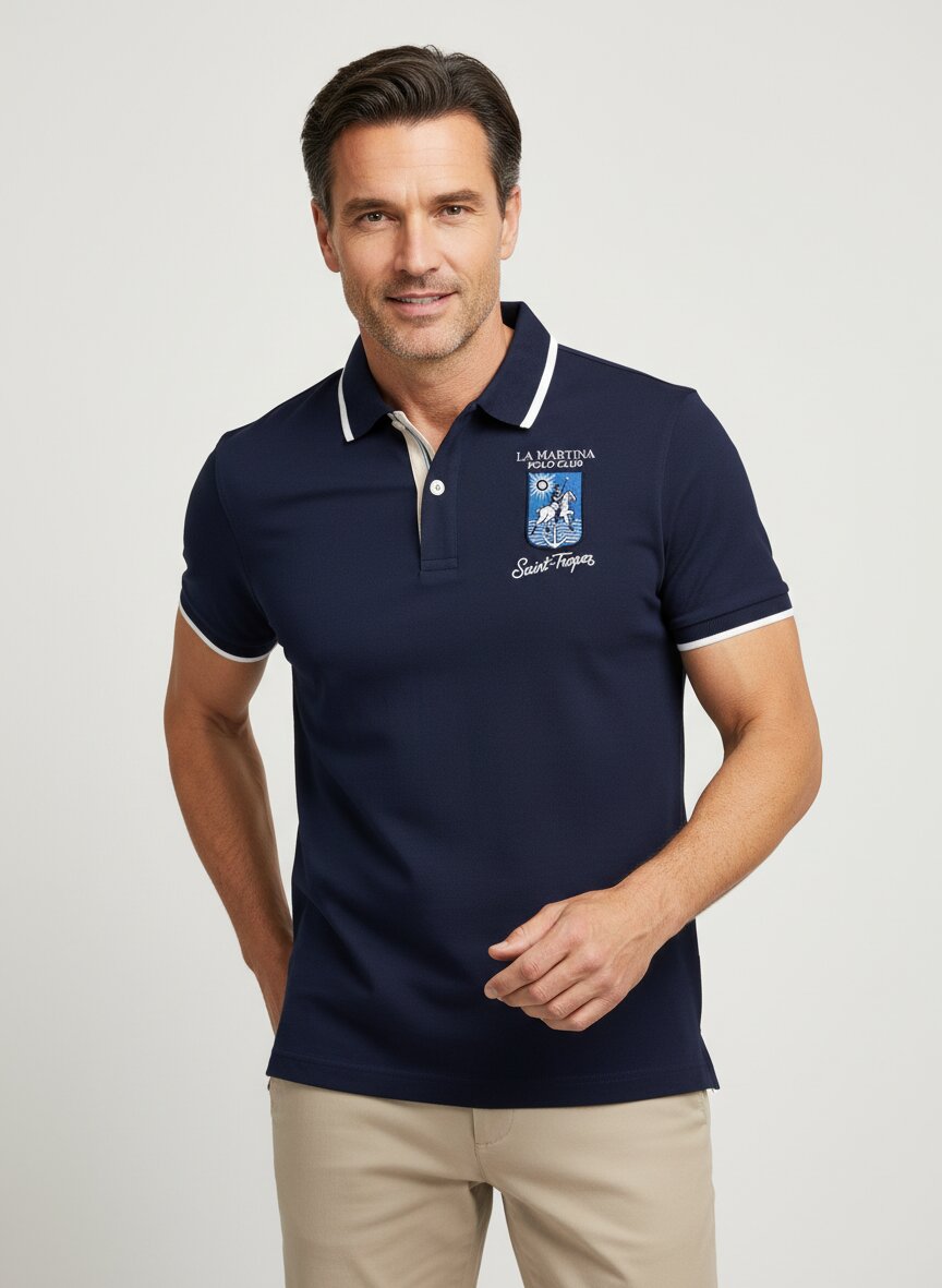 LA MARTINA Polo-Shirt MCP322/JS409/07017