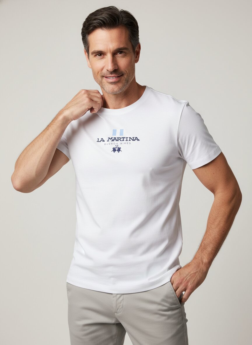 LA MARTINA T-Shirt MCR304/JS388/00001