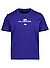 T-Shirt, Regular Fit, Baumwolle, blau - blau