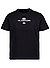 T-Shirt, Regular Fit, Baumwolle, schwarz - schwarz
