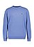 Pullover, Baumwolle, blau meliert - blau
