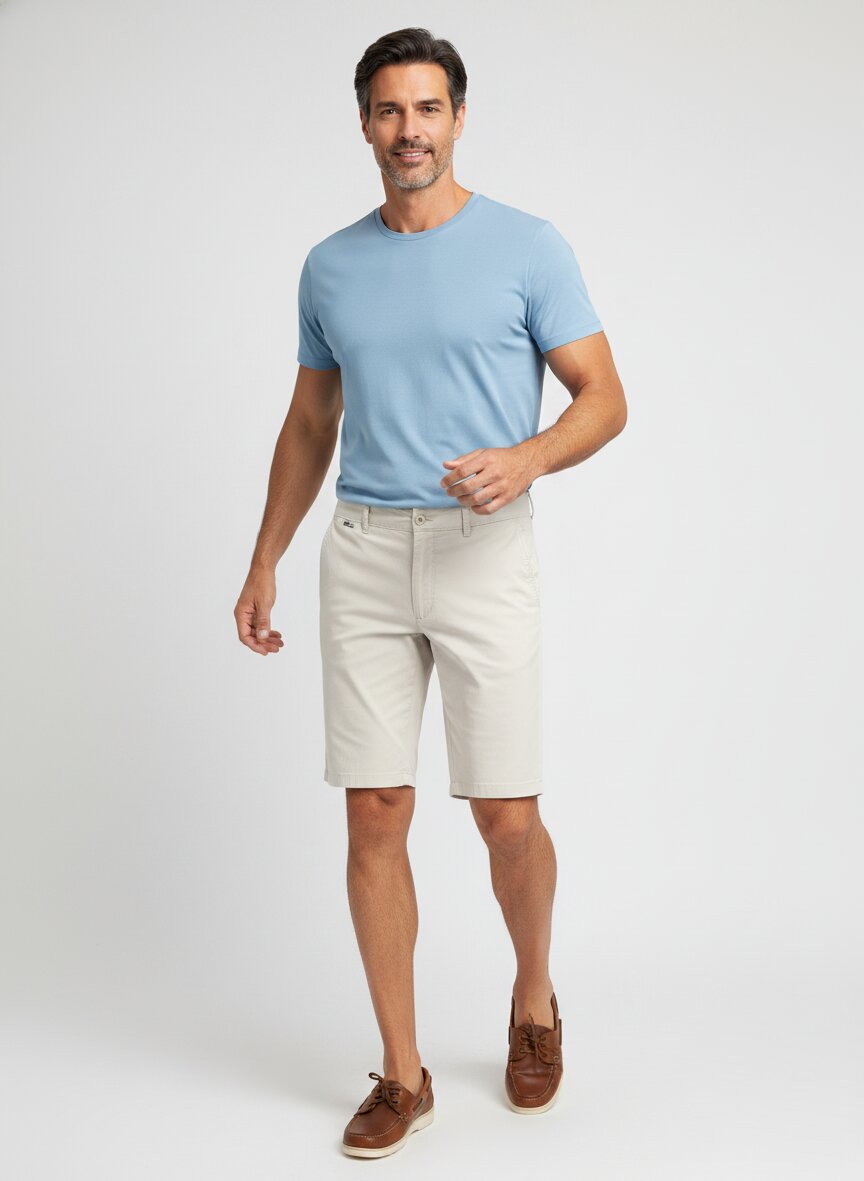 Shorts Bozen, Regular, Baumwolle-Lyocell, sand