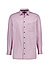 Hemd, Comfort, Baumwolle, Kent, Brusttasche, mauve gestreift - mauve