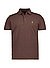 Polo-Shirt, Custom Slim Fit, Baumwoll-Piqué, braun - braun