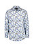 Hemd, Modern, Baumwolle, Kent, Kombi, blau floral - bleu