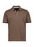 Polo-Shirt, Regular, Baumwolle-Leinen, braun - dark nickle