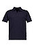 Polo-Shirt, Regular Fit,  Baumwolle-Leinen Jersey, navy - navy