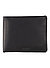 Geldbörse Ninos, Leder, schwarz - schwarz