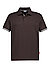 Polo-Shirt Amare, Baumwoll-Stretch, dunkelbraun - dunkelbraun