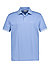 Polo-Shirt Amare, Baumwoll-Stretch, pastelblau - pastellblau