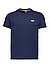T-Shirt, Bio Baumwolle, navy - navy-gelb