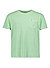 T-Shirt, Bio Baumwolle, grün meliert - grün