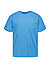 T-Shirt, Bio Baumwolle, hawaii blue meliert - blau
