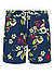 Badeshorts, Mikrofaser, floral - navy