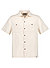 Kurzarmhemd, Bio-Baumwolle, Struktur, beige - beige