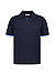 Polo-Shirt, Strick, nachtblau - nachtblau