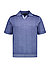 Polo-Shirt, Woll-Strick, indigo - nachtblau