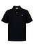 Polo-Shirt, Baumwoll-Piqué, schwarz - schwarz