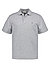 Polo-Shirt, Baumwoll-Piqué, grau meliert - grau
