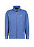 Sweatjacke, Baumwolle, blau - blau