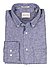 Hemd, Regular, Leinen-Baumwolle, Button-Down, Brusttasche, blau meliert - blau