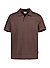 Polo-Shirt Pono, Baumwolle, dunkelbraun - dunkelbraun
