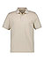 Polo-Shirt, Stretch-Pique, beige - beige
