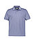 Polo-Shirt, Stretch-Piqué, blau melange - blau