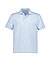 Polo-Shirt, Stretch-Piqué, hellblau melange - hellblau