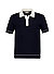 Polo-Shirt, Baumwolle-Modal, Strick, blau - nachtblau