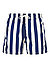 Badeshorts, Mikrofaser, blau gestreift - navy-weiß