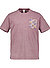 T-Shirt Beach, Baumwolle, prugna - prugna