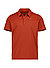 Polo-Shirt Ramseck, Mikrofaser, dunkelorange - dunkelorange