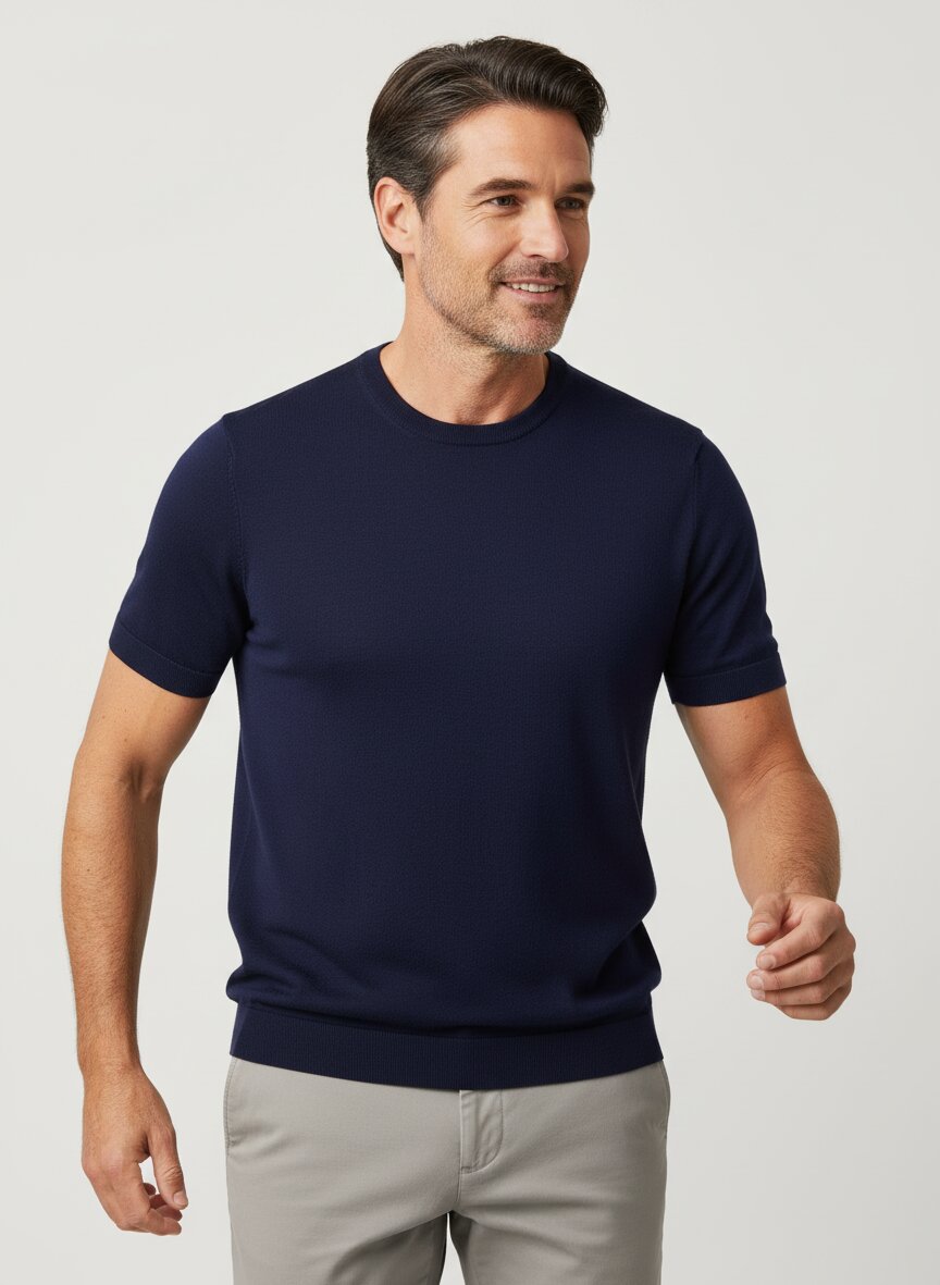 John Smedley T-Shirt Lorca/french navy Image 1