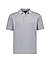 Polo-Shirt, Waffel-Piqué, grau meliert - grau