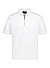 Zip-Polo, Bio Baumwoll-Jersey, weiß - weiß