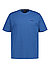 T-Shirt Waffle, Baumwolle, blau - blau
