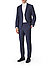 Anzug, Huge, Slim Fit, Schurwolle Super100, blau meliert - blau