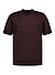 T-Shirt Umauro, Merinowolle extrafein, dunkelbraun - dunkelbraun