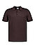 Polo-Shirt Bastio, Strick, dunkelbraun - dunkelbraun