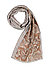 Schal, Seide, grau-camel gemustert - grau