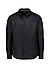 Hemd Liam, Regular, Reines Leinen, Button-Down, schwarz - schwarz