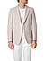 Sakko Hutson, Regular Fit, Baumwolle-Leinen, dunkelbeige meliert - dunkelbeige