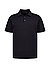 Polo-Shirt, Regular Fit, Bauwolle-Seide, schwarz - schwarz