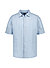 Kurzarmhemd Rash, Regular, Reines Leinen, Kent, blau - blau