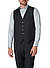 Weste, Regular Fit, Schurwoll-Stretch, nachtblau - nachtblau
