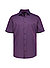 Kurzarmhemd, New Modern, Baumwolle, Kent, mauve meliert - mauve